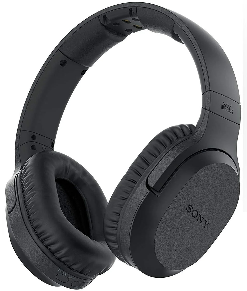 Wireless Over Ear Headphones with Transmitter Dock and RCA Plug Y-Adapter T55257