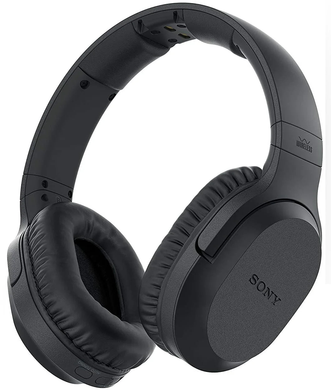 Wireless Over Ear Headphones with Transmitter Dock and RCA Plug Y-Adapter T55257