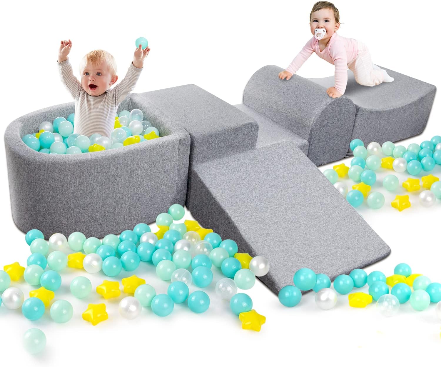 Soft Foam Climbing Blocks and Ball Pit K2123