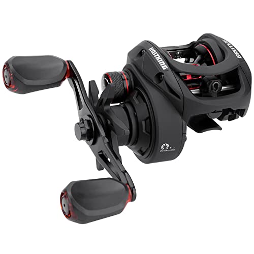 Graphite Frame Baitcasting Fishing Reel, 7.2:1 Gear Ratio, 17.6LB Carbon Fiber Drag E65400
