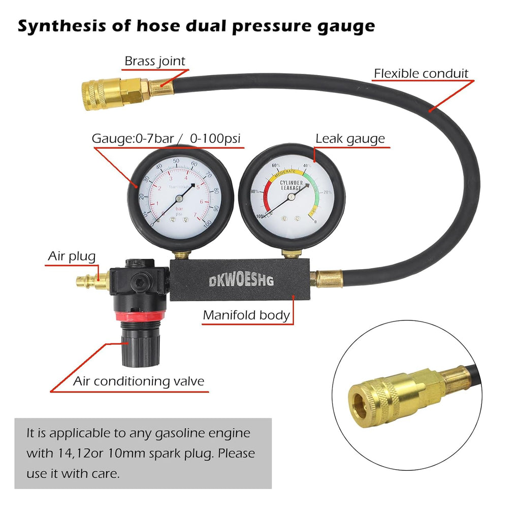 Dual Gauge Cylinder Leak Down Tester L8795