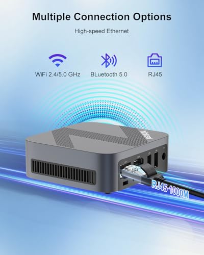 Mini PC with Intel CPU N150, 16 GB DDR4 RAM 512 GB M.2 SSD Z9774