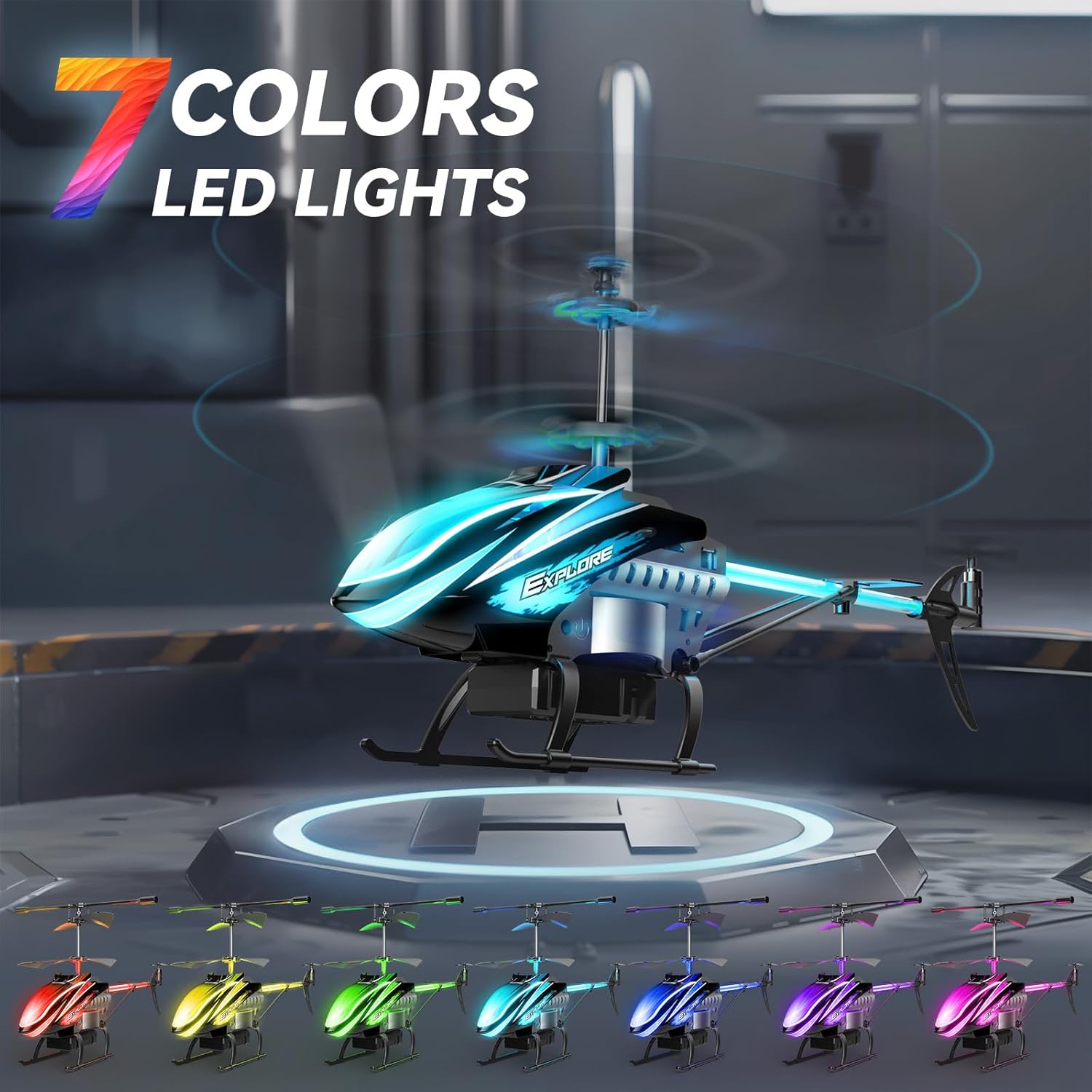Blue 3.5 Channel RC Helicopter T7024