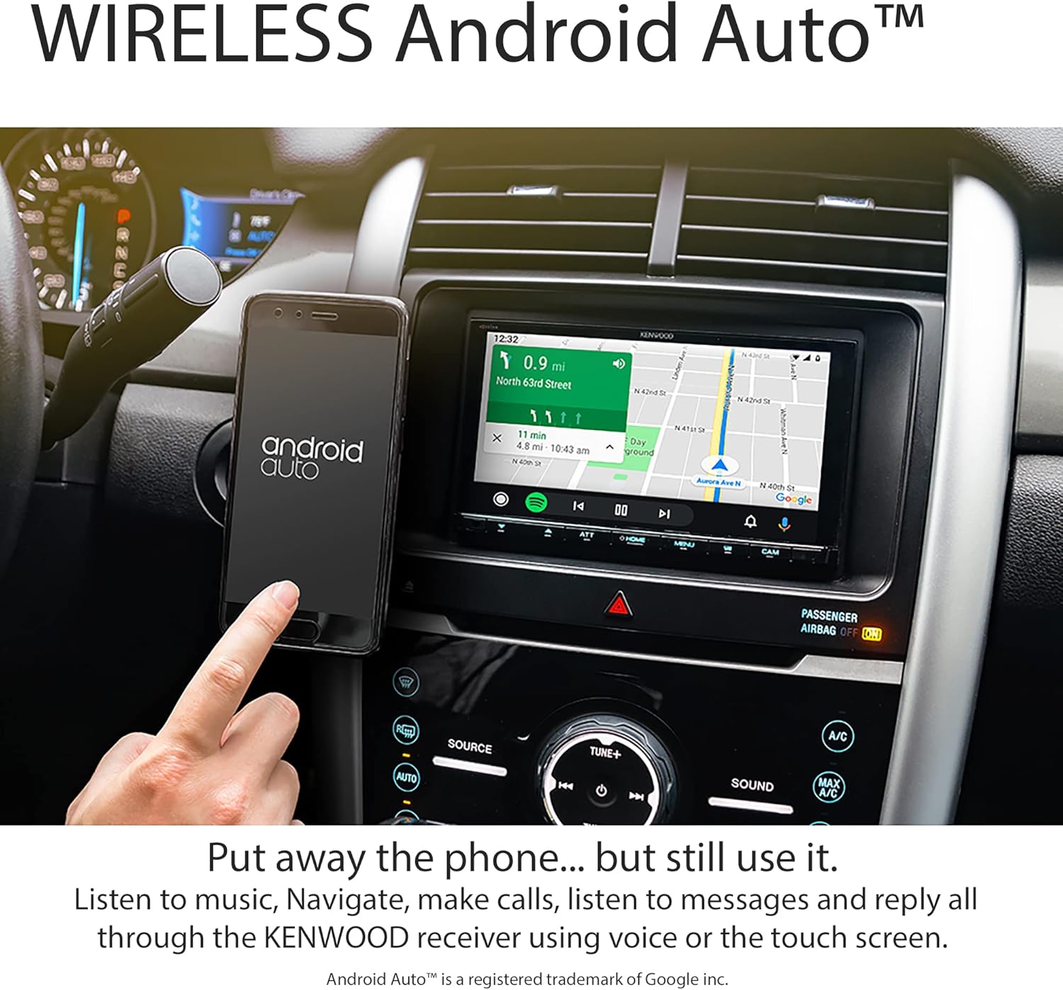 6.95" Digital Multimedia Bluetooth Car Stereo with Double DIN I865