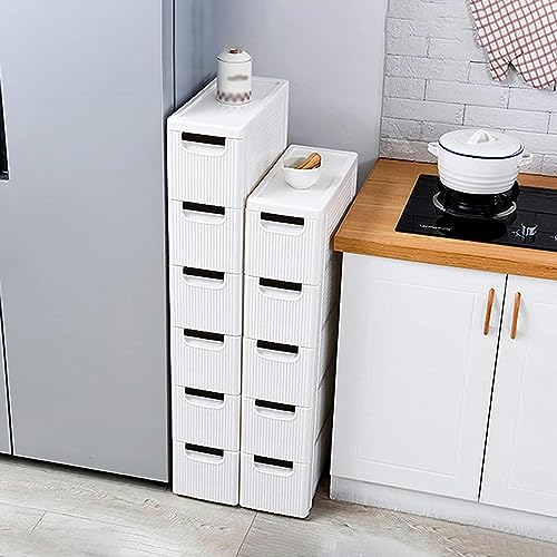 Thin Floor Cabinet with Drawer and Storage Shelf L53853