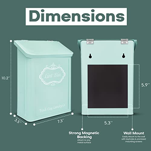 Magnetic Wall Mount Metal Lint Bin T4060