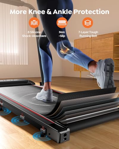 2 in 1 Foldable Under Desk Treadmill with Incline P752