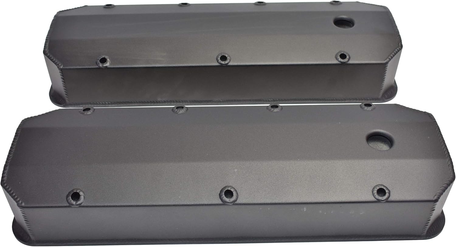Tall Fabricated Aluminum Valve Covers Black H15512