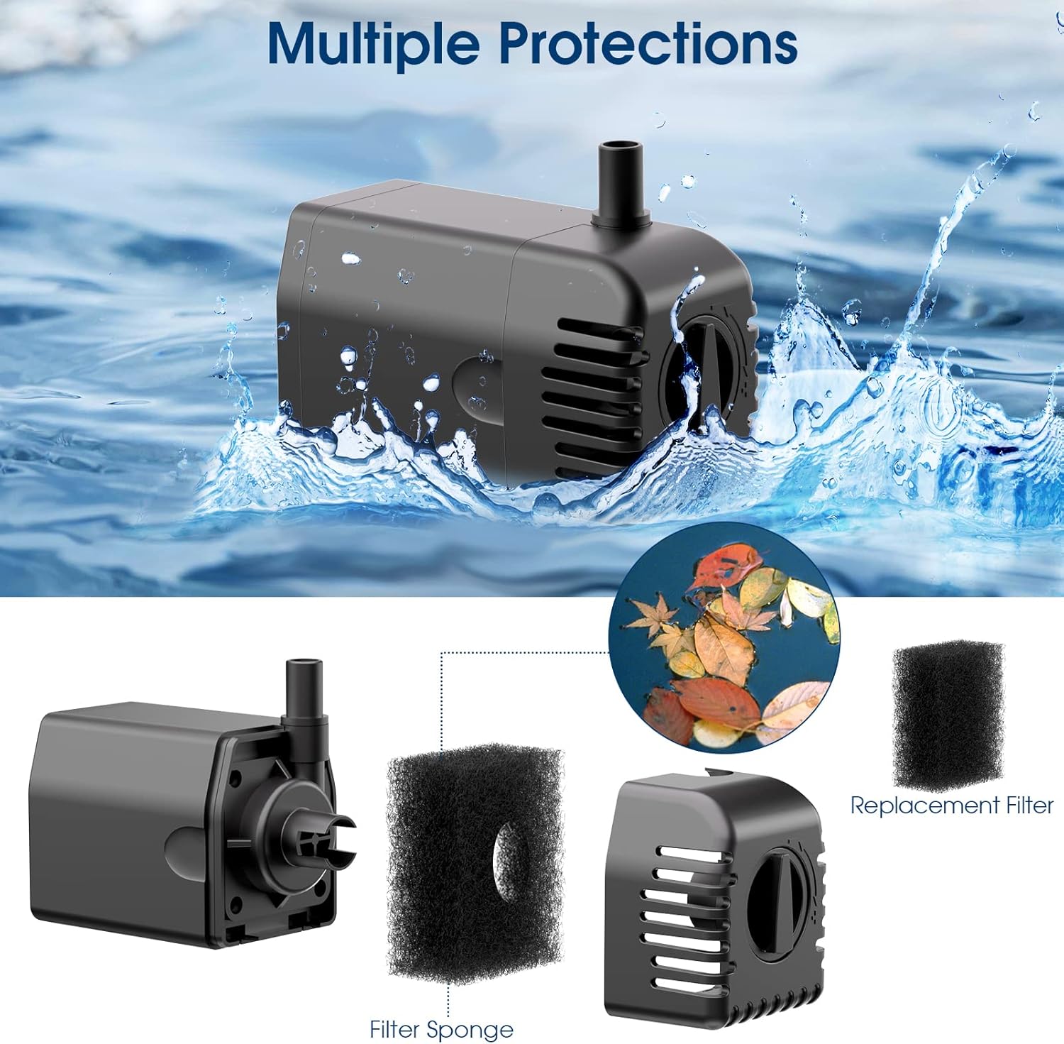 12 Watt Solar Fountain Pump Kit with PVC Tubing S6458