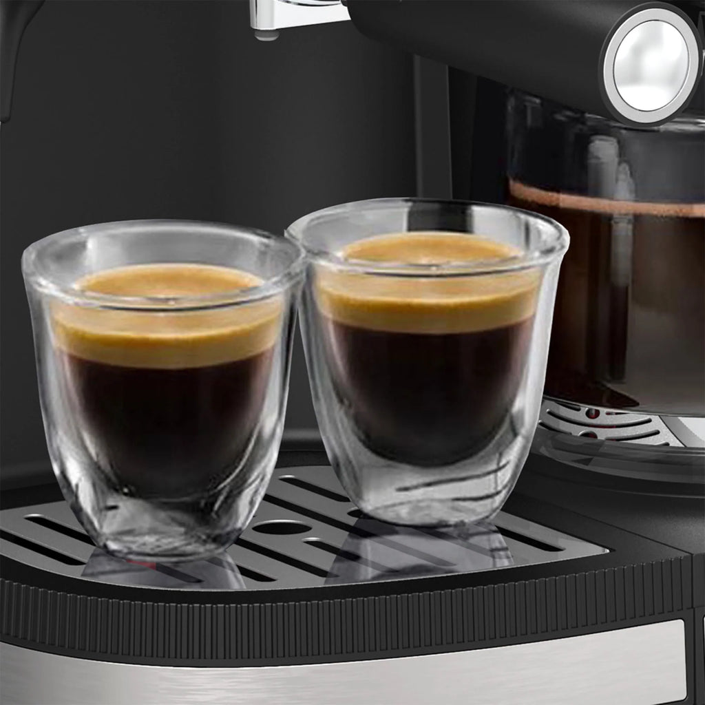 Combo Espresso and Drip Coffee Maker - Stainless Steel S700712