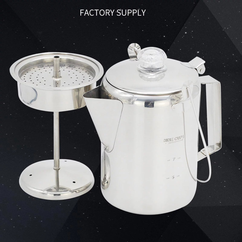 Stainless Steel 9 Cup Coffee Percolator W86287