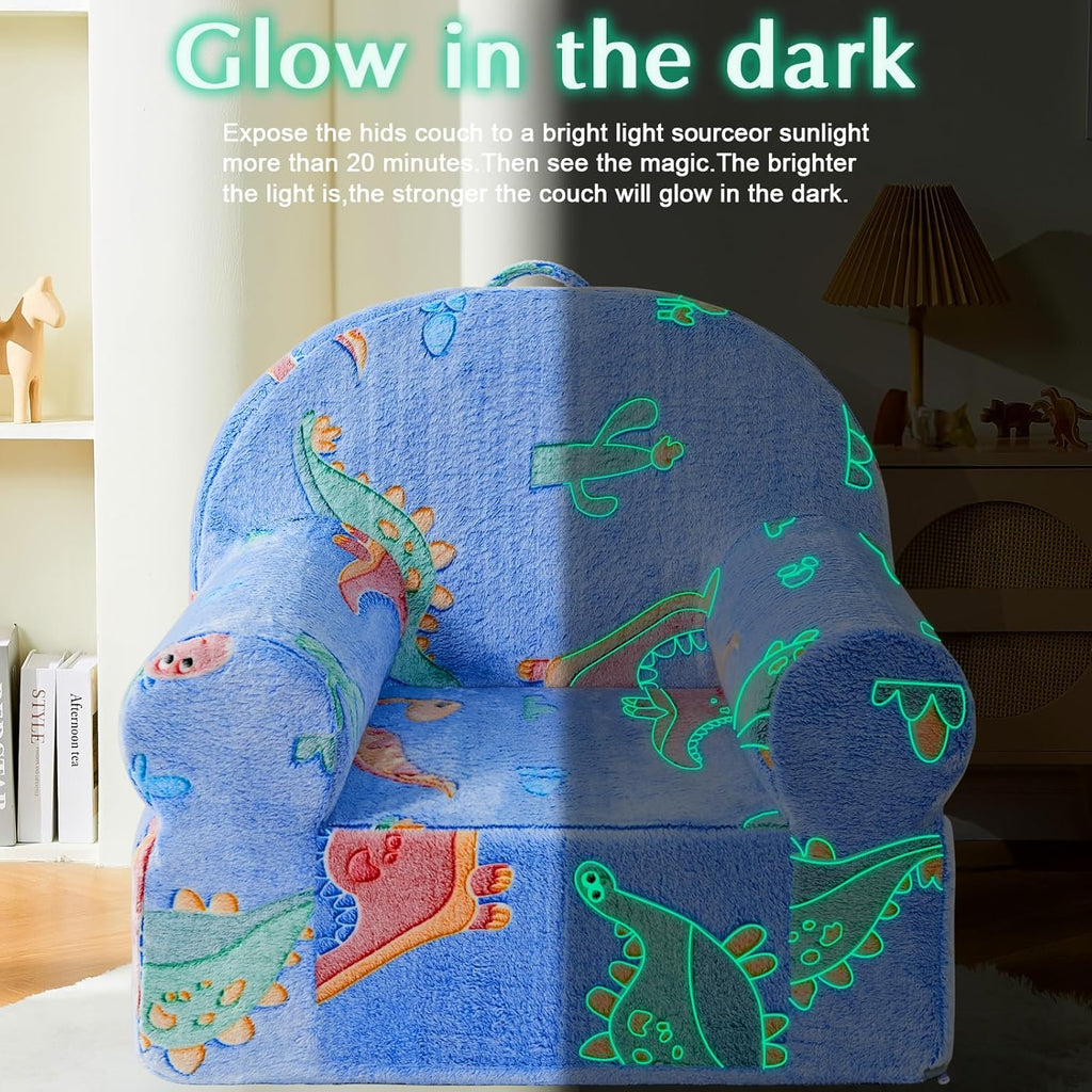 Glow in The Dark Dinosaur Toddler Plush Chair T1035
