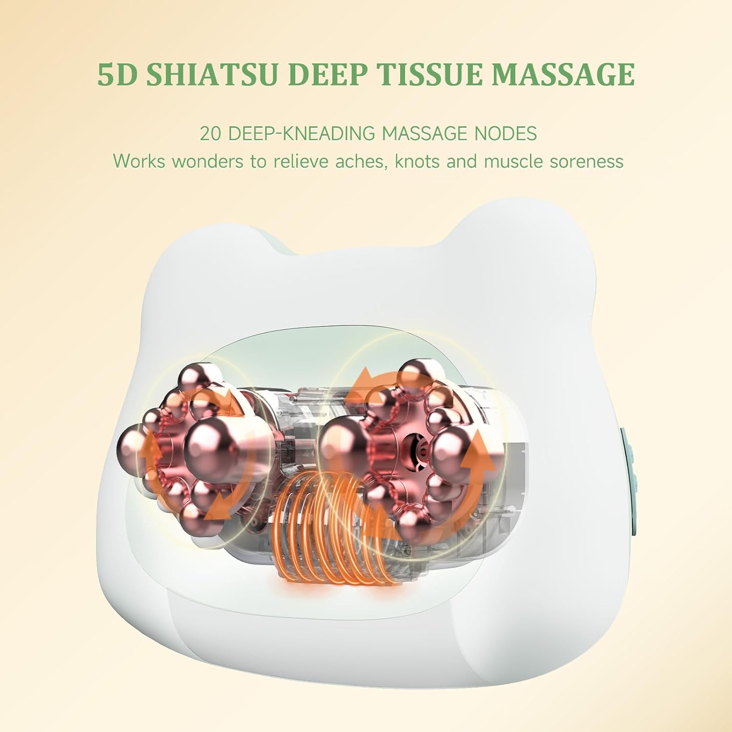 Cordless Shiatsu Back Massager with Heat X311233