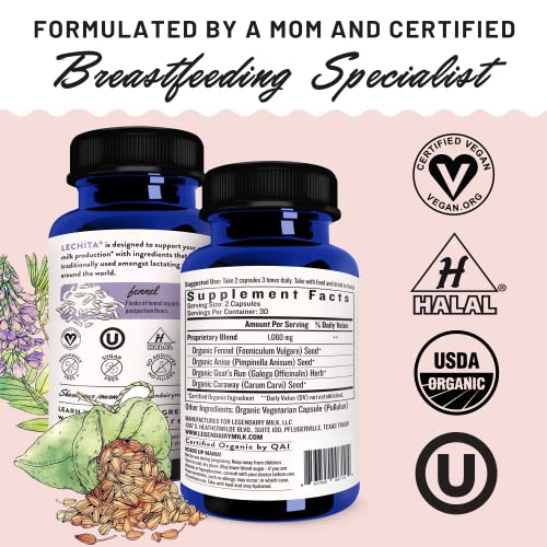 Organic Fenugreek Free Breastfeeding Supplement, 60 Vegan Capsules F12935