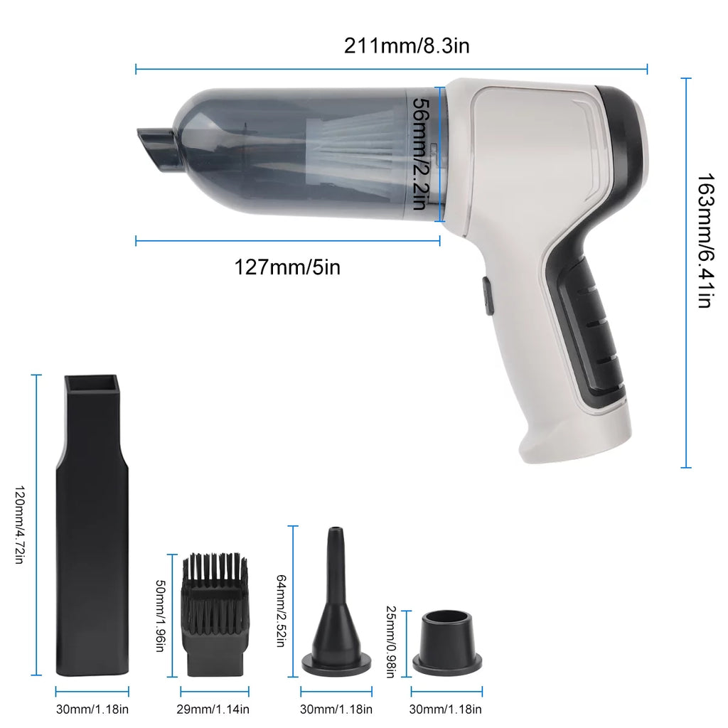 4 In 1 Handheld Wireless Car Vacuum Cleaner 9000Pa Strong Suction Mini Cleaner U558224