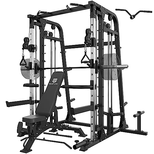 All-in-One Smith Machine Power Cage with Smith Bar and Cable Crossover Machine S925