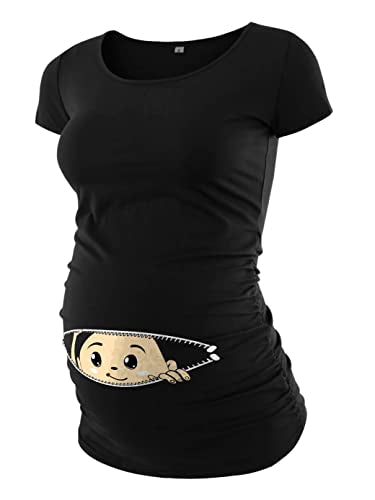Pack of 3 Maternity Shirts with Ruched Sides I308