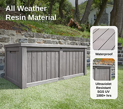 Grey 31 Gallon Outdoor Storage Box P944