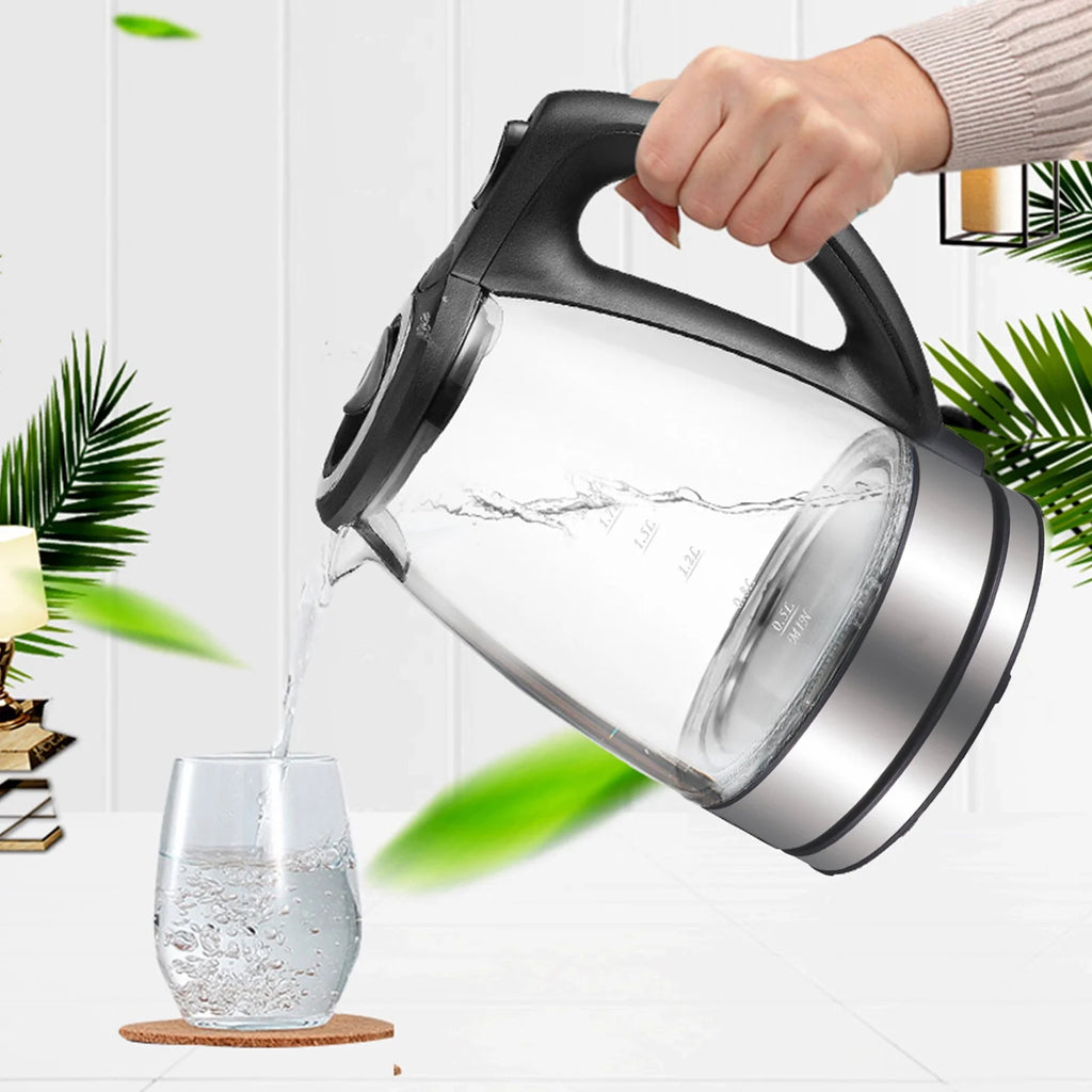 1.7L 1500W Glass Electric Kettle with Auto Shut-Off L339