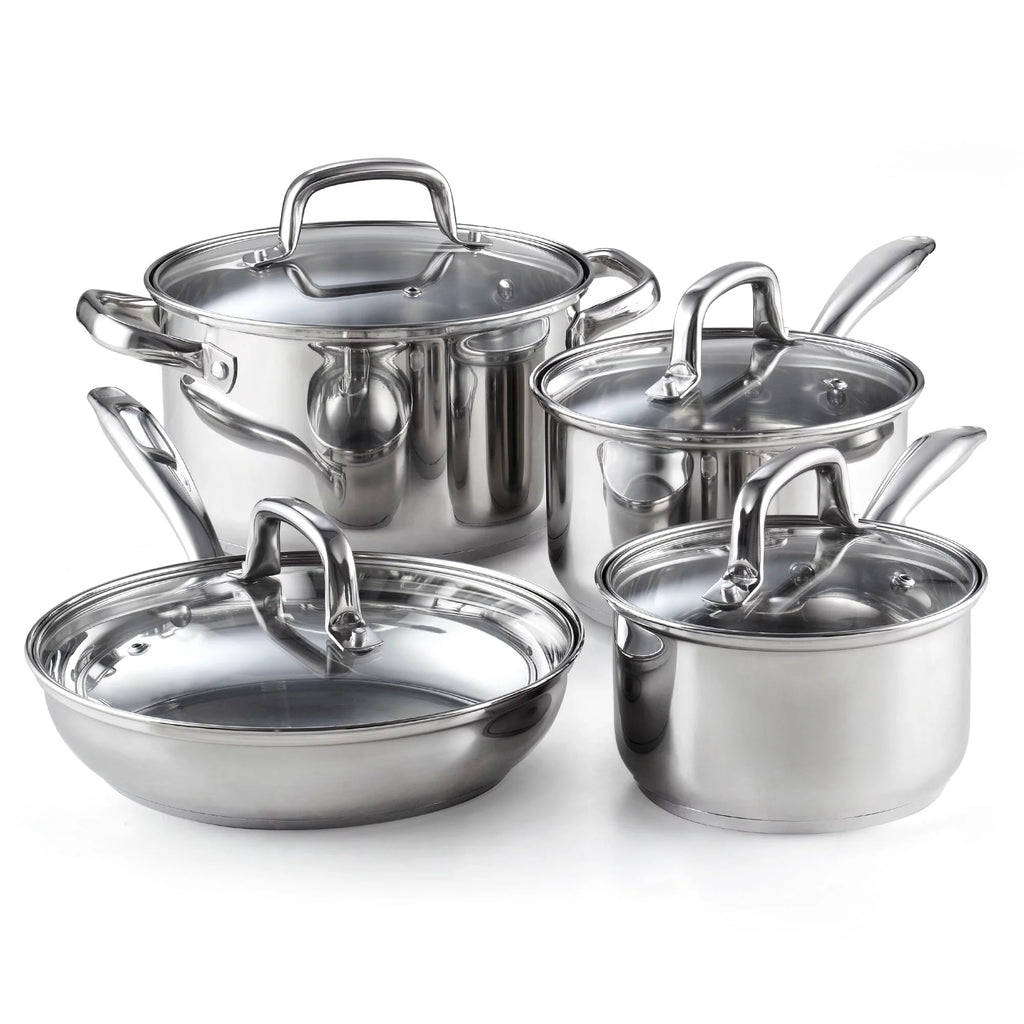 8 Piece Stainless Steel Cookware Set I10912