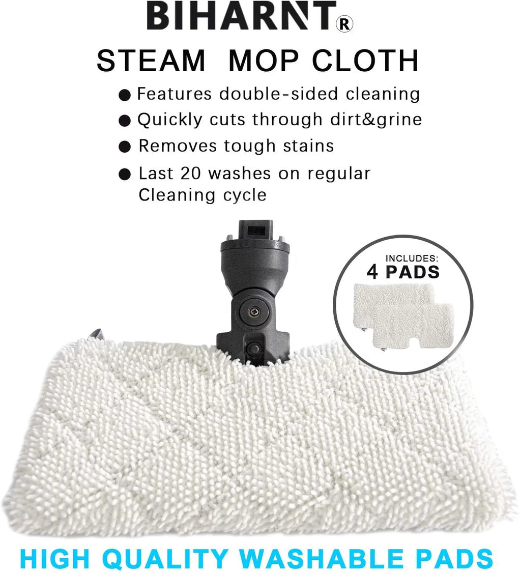 4 Pack Replacement Mop Pads for Steam Mop O2354