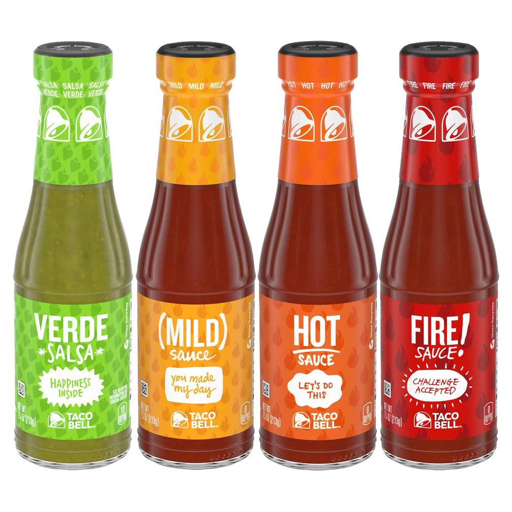 Glass Condiment Sauce Variety Pack, 4 CT G5706