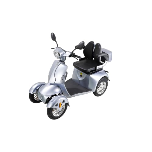 Pink Fat Tire Electric Mobility Scooter with LED Headlights and Basket S774
