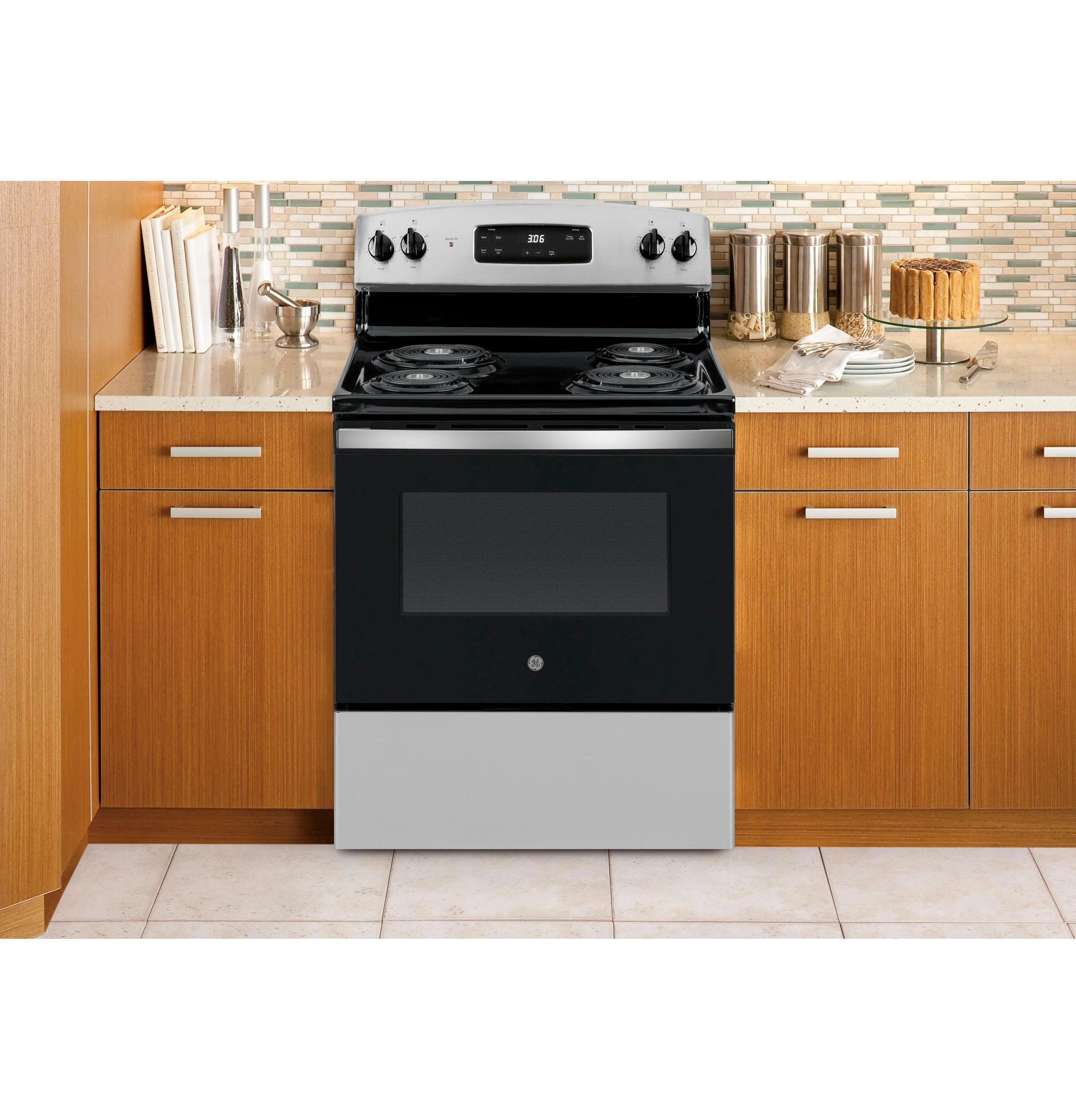 30" Freestanding Coil Electric Range Stainless Steel V82319