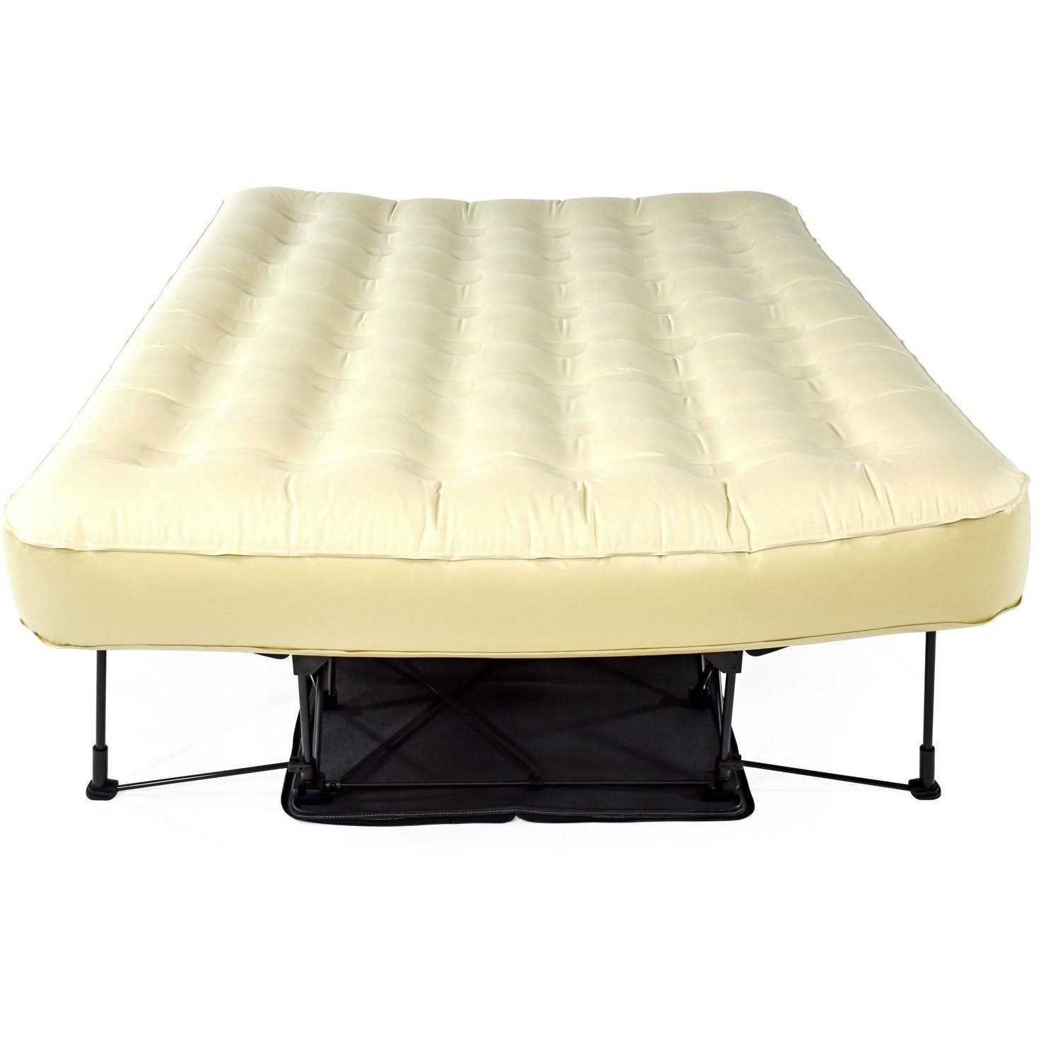 Queen Air Mattress with Frame and Rolling Case O22831