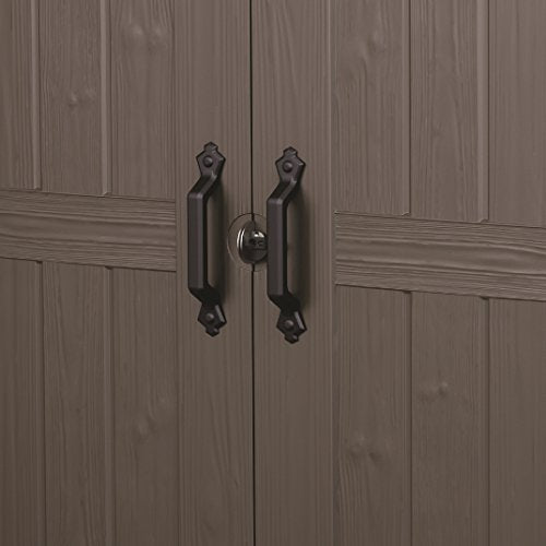 6x3 Outdoor Storage Shed Kit, Taupe & Brown I14491