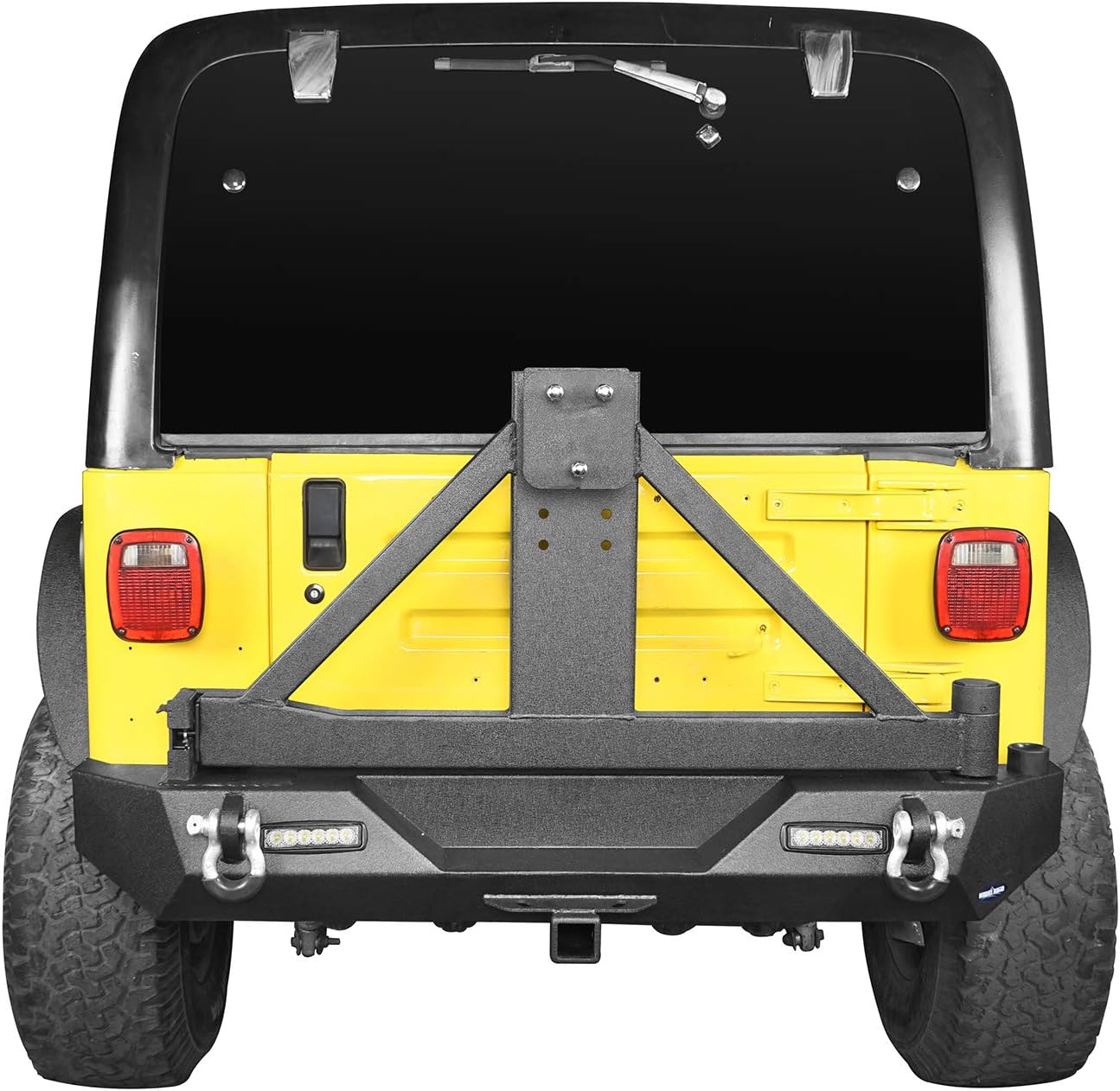 Steel Bumper with Tire Carrier and Receiver Hitch Z67898
