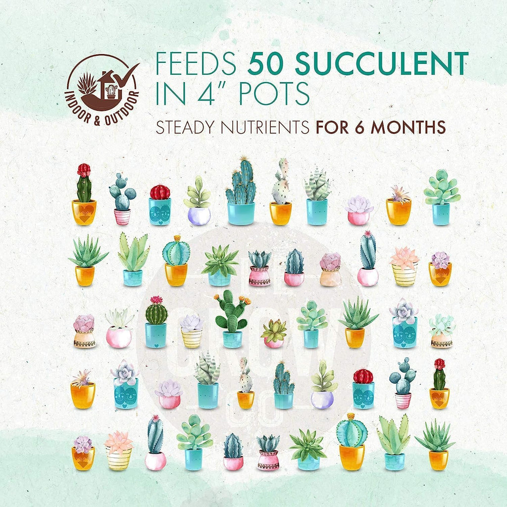 Succulent & Cactus Plant Food Slow Release Fertilizer (5 oz) O509