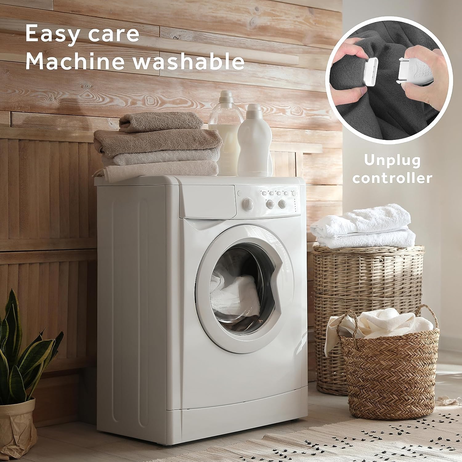 King Heated Blanket Machine Washable S14169