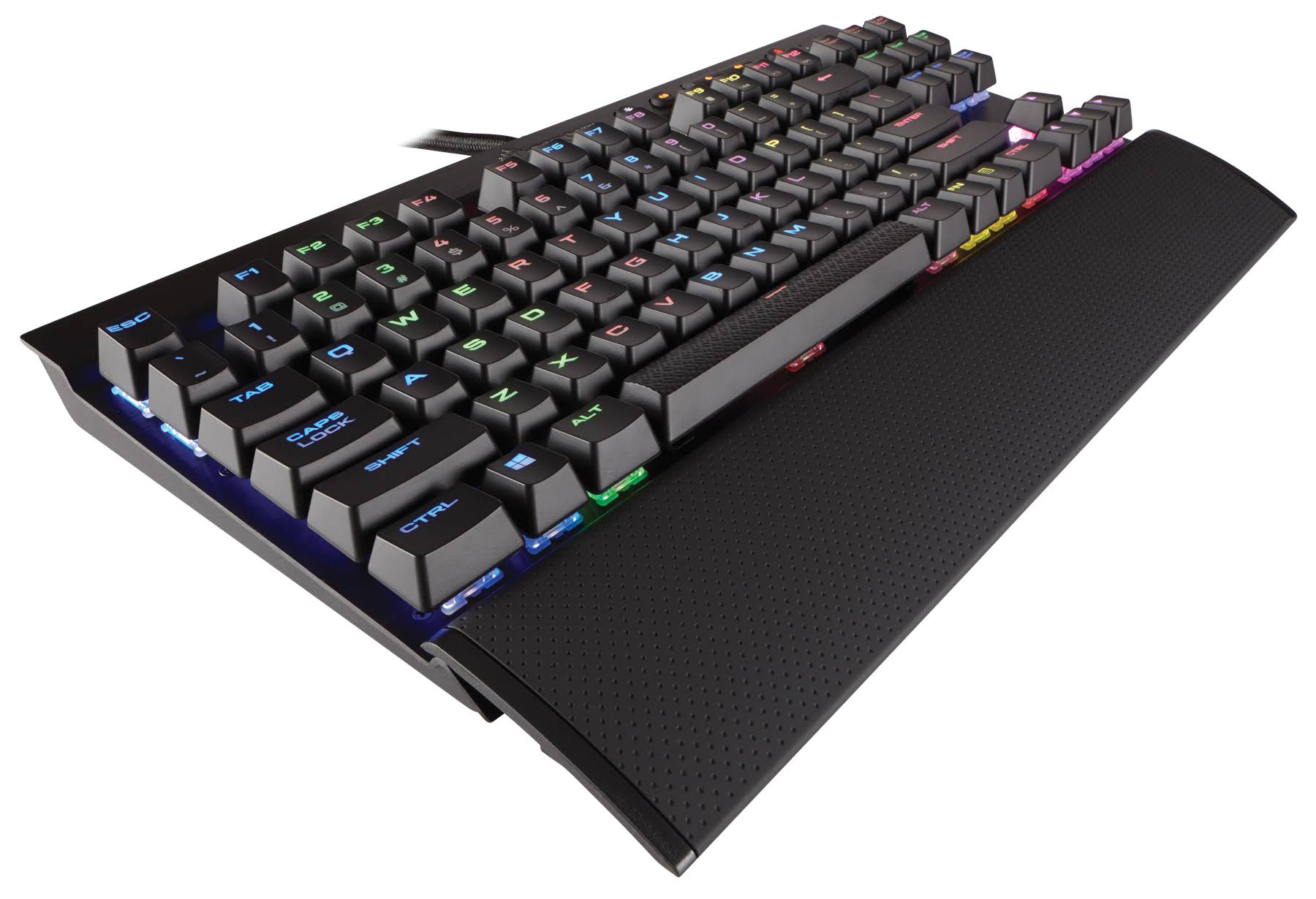 Compact Mechanical Gaming Keyboard with Cherry MX Speed RGB J408573