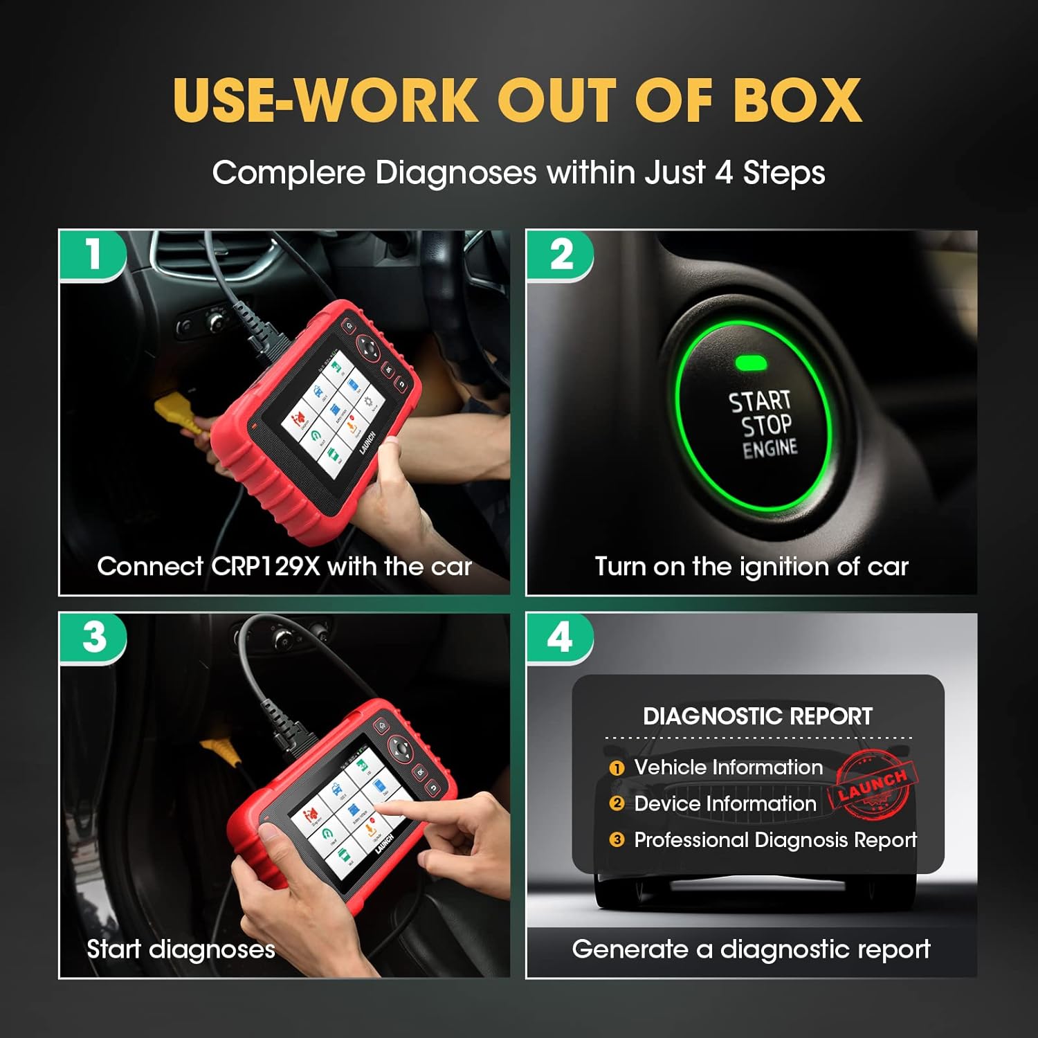 OBD2 Scanner with 8 Reset Functions R62718