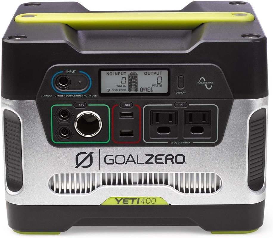 400Wh Portable Power Station with 12V, AC and USB Outputs Q344840