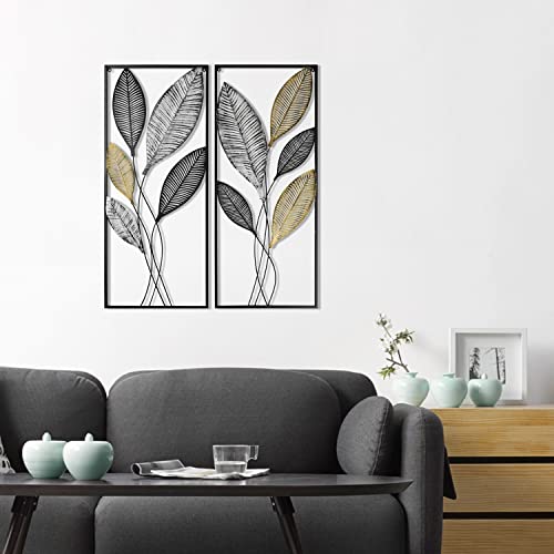 Metal Wall Decor Set of 2, 14" W x 35" H I13375