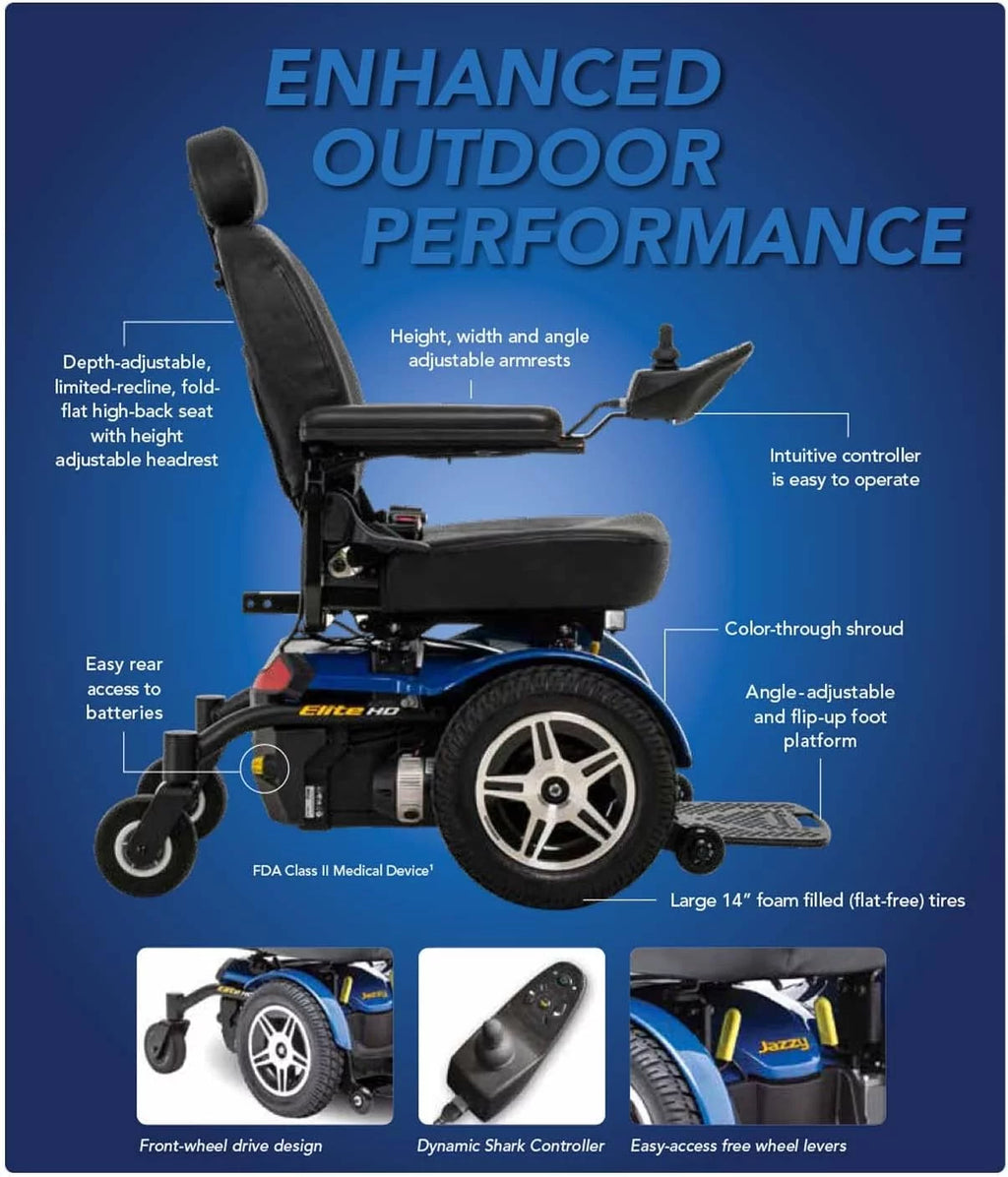 Red Heavy Duty Power Chair A986