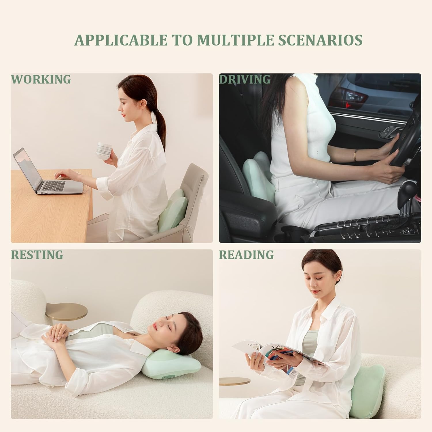 Cordless Shiatsu Back Massager with Heat X311233