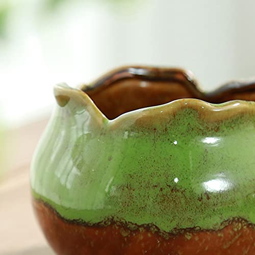 4×3 inch Ceramic Mini Plant Pots with Drainage White K567