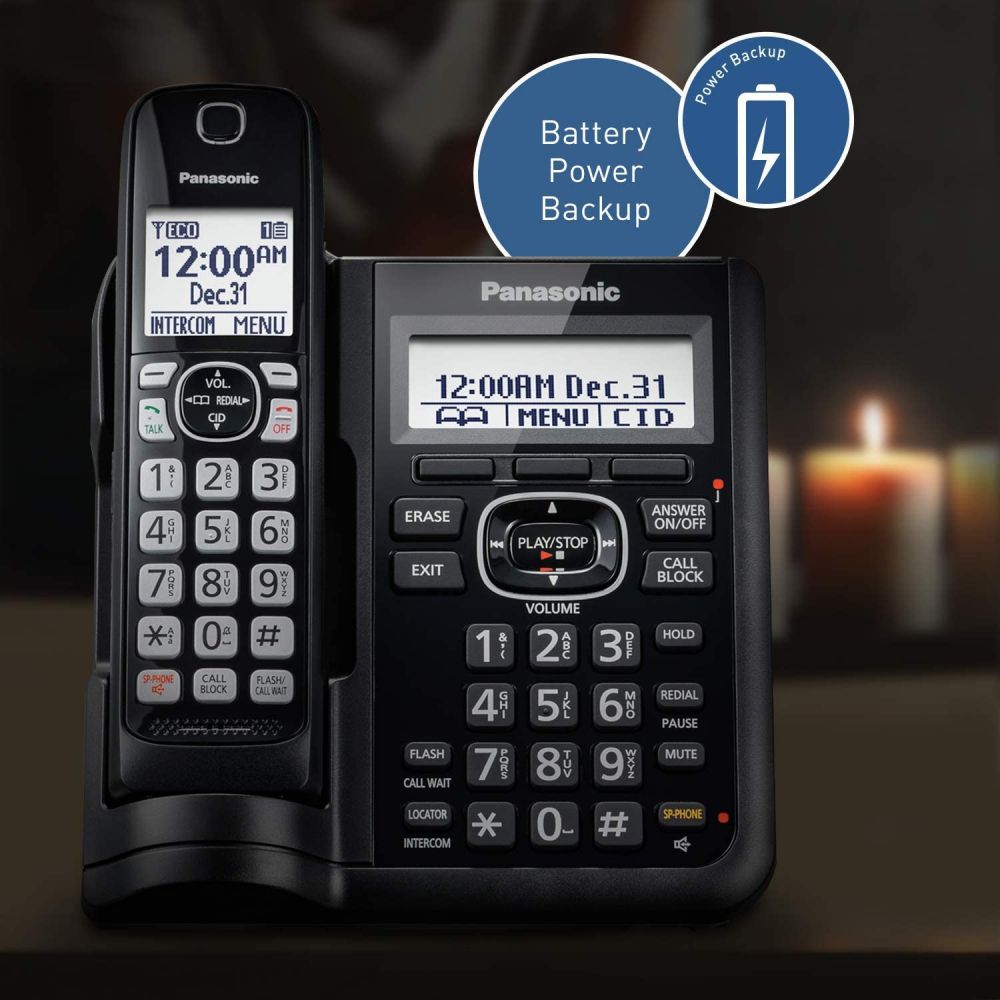 4 Handset Cordless Phone with Answering Machine W131