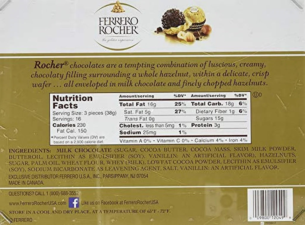48 Count Pack of 2 Fine Hazelnut Chocolates F3431