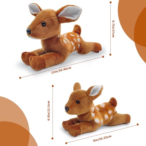 8 inch Realistic Plush Deer Stuffed Animal V705