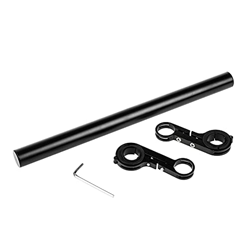 Black Aluminum Alloy 30cm Handlebar Extender U458075