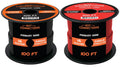16-Gauge Automotive Primary Wire Bundle (100ft Each, Red & Black) C30749