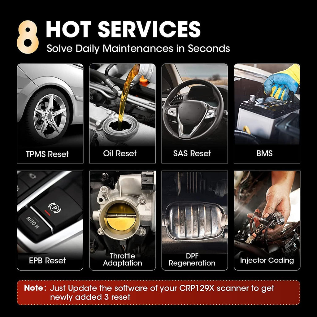 OBD2 Scanner with 8 Reset Functions R62718