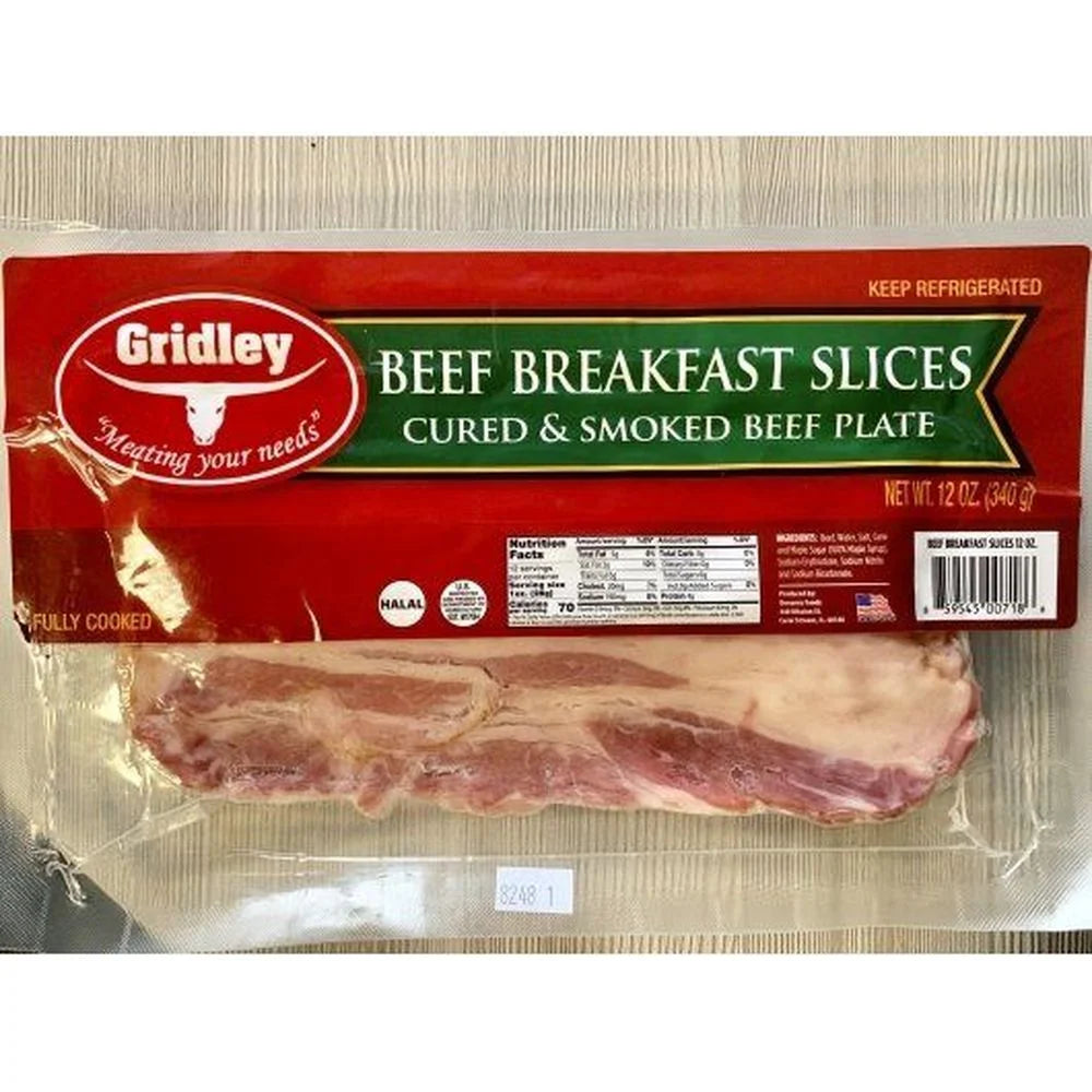 Sliced Halal Beef Bacon, 2.5 Pound R44399