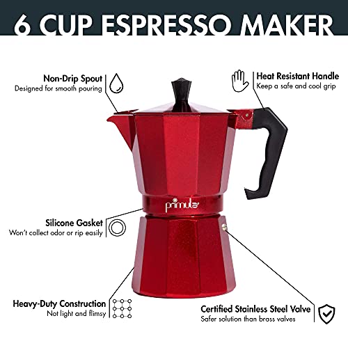 Black 6 Cup Stovetop Espresso Maker A9378