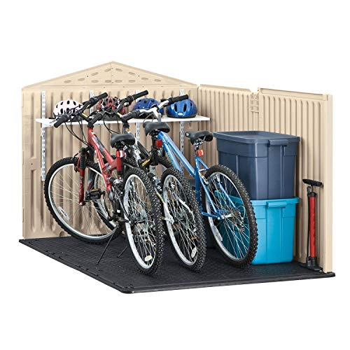 Beige/Brown 5 x 6.5 Ft Resin Outdoor Storage Shed L977