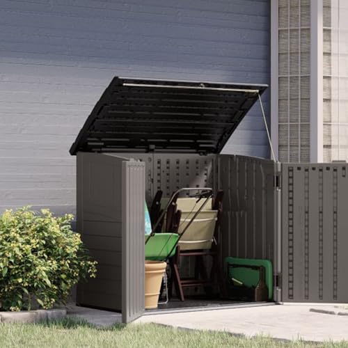 Outdoor Storage Shed, Horizontal, 4' x 2.5', Stoney Grey Z50604